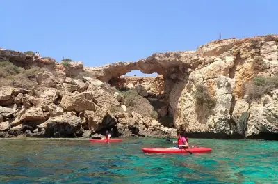 Kayak en Protaras: Costa de Cape Greko con snorkel