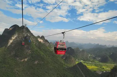 Yangshuo: Passeio privado de barco e teleférico no pico Ruyi