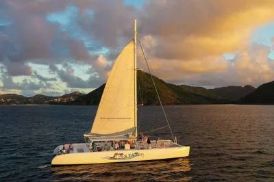 Set sail from rodney bay on a private st lucia sunset cruise with open bar, music, and local guide. includes hotel pickup and drop-off. book your boat now.