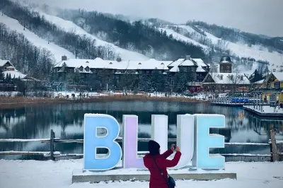 Raquetas de nieve en Scenic Caves: Puente colgante y Blue Mountain