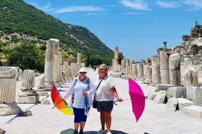 Visit ephesus, the house of virgin mary, and the temple of artemis on a private day trip from izmir. includes pickup, local guide, and authentic turkish lunch.