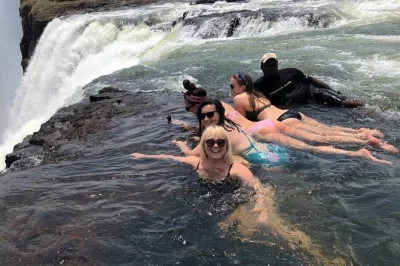 Swim at devil’s pool on livingstone island, right at victoria falls’ edge. includes breakfast and a local guide. book your spot for this unique adventure.