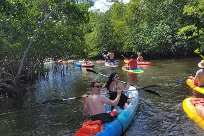 Explore os canais de island city em fort lauderdale com stand up paddle e guia local. equipamento completo, aula inclusa e estacionamento grátis. reserve já!