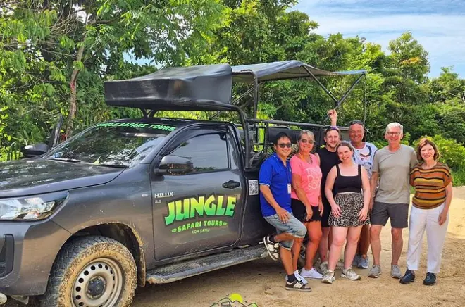 Safari na selva de Koh Samui em 4x4 com restaurante privado