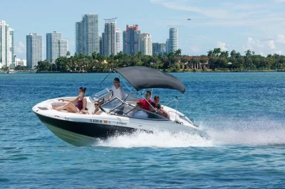 Miami vom wasser aus entdecken: private speedboot-tour mit lokalem guide durch die biscayne bay. schwimmen, entspannen an sandbänken und erfrischendes wasser inklusive.