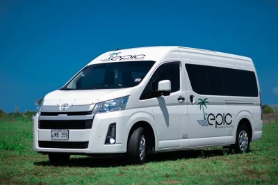 Arrive in fiji and get a private transfer from nadi airport to port denarau marina. includes airport meet & greet, air-conditioned vehicle, and optional supermarket stop.