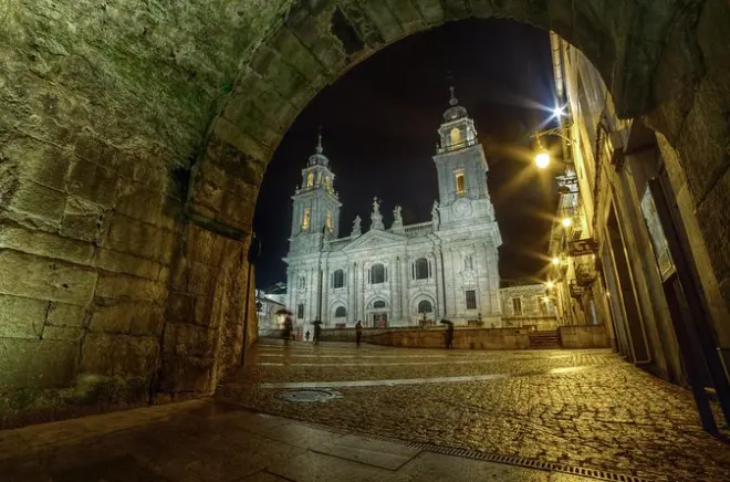 Visite guidée de Lugo : Muraille romaine, cathédrale et Domus