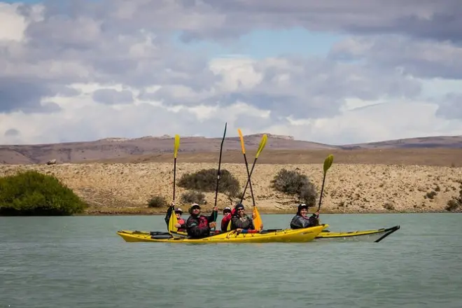 Kayak et randonnée sur la rivière La Leona à El Calafate