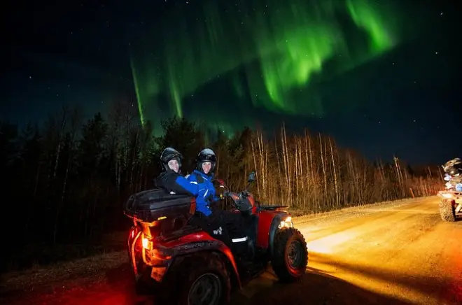 ATV Riding in Saariselkä: Aurora Hunt on Arctic Tundra